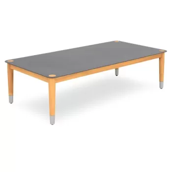 Masuta cafea, Menorca, L.122 l.60 H.30 cm, lemn teak, antracit imagine