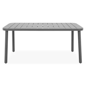 Masuta cafea pentru exterior Lyne, 151.5x85x68 cm, aluminiu, antracit imagine