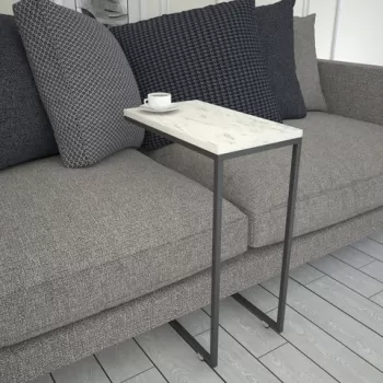 Masuta, Comforty, Callen, 46x62x26 cm, Alb negru imagine