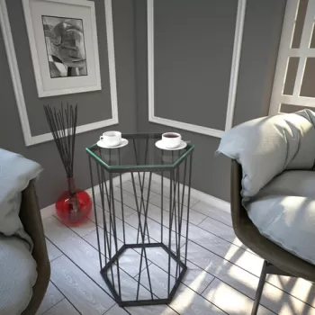 Masuta, Comforty, Cetrus, 40x62x35 cm, Antracit imagine