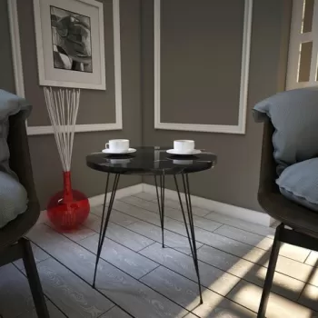 Masuta, Comforty, Sandalf, 40x44x40 cm, Alb negru imagine