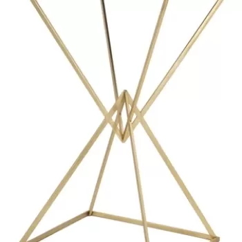 Masuta de bar Piramid, Mauro Ferretti, 60x60x105 cm, fier, auriu/negru imagine