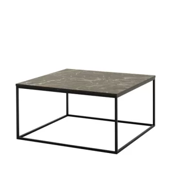 Masuta de cafea, Adore, SHP-980-QQ-1, 80x42x80 cm, PAL, Negru / Marmura imagine