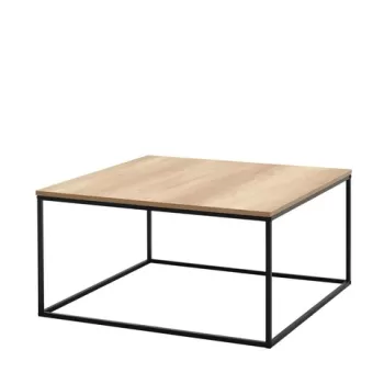 Masuta de cafea, Adore, SHP-980-TT-1, 80x42x80 cm, PAL, Nuc / Negru imagine