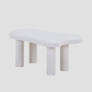 Masuta de cafea Alto, Homla, 100x60x45 cm, MDF, gri lucios imagine