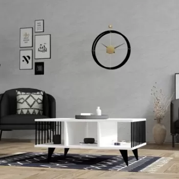 Masuta de cafea, Asse Home, Bert, 90x40x60 cm, Alb imagine