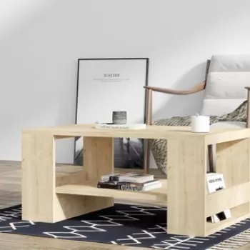 Masuta de cafea, Asse Home, Iris, 80x40x50 cm, Safir imagine