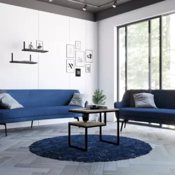 Masuta de cafea, Asse Home, Wengen, 60x52x40 cm, Safir imagine