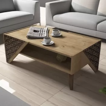 Masuta de cafea Beril Oak, Hommy Craft, 105x58x40 cm, stejar imagine