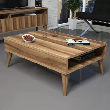 Masuta de cafea Best Walnut, Hommy Craft, 90x60x34,6 cm, aluna imagine