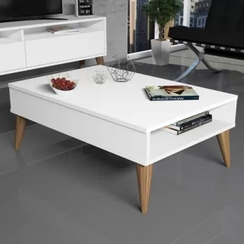 Masuta de cafea Best White, Hommy Craft, 90x60x34,6 cm, alb imagine