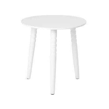 Masuta de cafea Cast, Homla, 40x40 cm, lemn, alb imagine