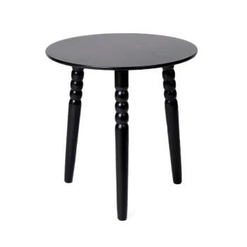 Masuta de cafea Cast, Homla, 40x40 cm, lemn, negru imagine