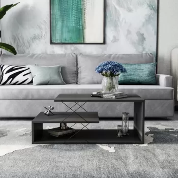 Masuta de cafea Cayenne, Kalune Design, 100x50x40 cm, antracit imagine