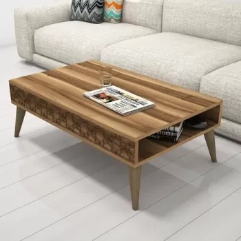 Masuta de cafea City Walnut, Hommy Craft, 105x60x37 cm, aluna imagine