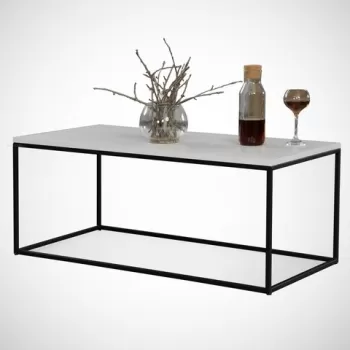 Masuta de cafea Cosco White, Comforty, 95x55x43 cm, alb imagine