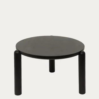 Masuta de cafea Delicia, Homla, 60x40 cm, lemn, negru imagine