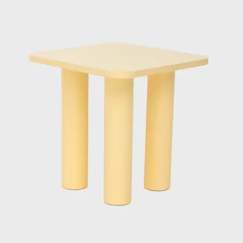 Masuta de cafea Druva, Homla, 40x40x40 cm, MDF, alb imagine