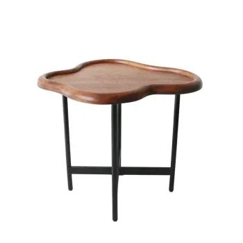 Masuta de cafea Enkel, Homla, 59x52x49 cm, lemn/metal, maro imagine