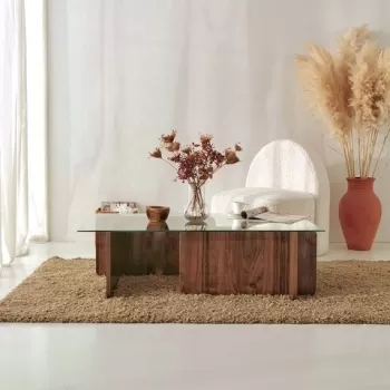 Masuta de cafea Escape, Neostill, 105x65x30 cm, maro imagine