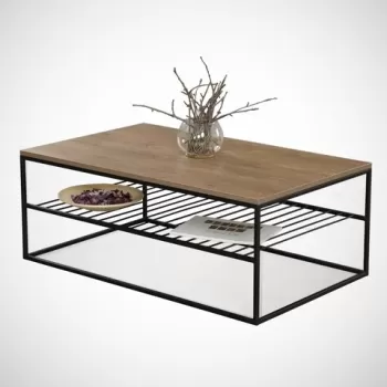 Masuta de cafea Etna Caucasian, Comforty, 95x55x43 cm, stejar caucazian imagine