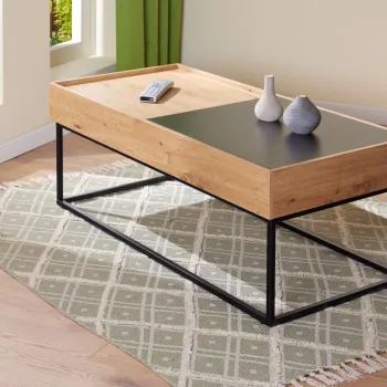 Masuta de cafea Filora, Inter Link, 110x50x40, lemn, stejar imagine