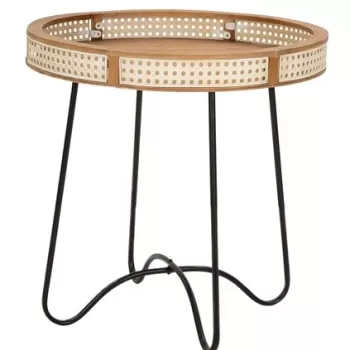 Masuta de cafea Fuji, Mauro Ferretti, O 60x60.5 cm, fier/MDF, multicolor imagine