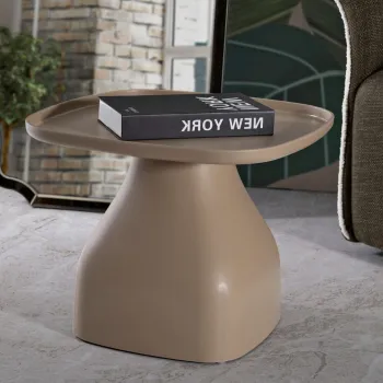 Masuta de cafea Gea, Mauro Ferretti, 48x48x38 cm, plastic, gri imagine