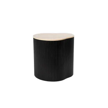 Masuta de cafea Gebo, Homla, 47x37x47.5 cm, MDF, negru/natur imagine