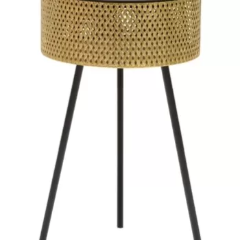 Masuta de cafea Glovy, Mauro Ferretti, O 40x65 cm, fier, auriu/negru imagine