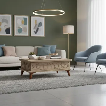 Masuta de cafea, Hanah Home, Ada, 90x38x60 cm, PAL, Alaska imagine