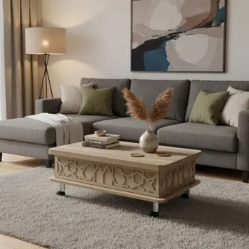 Masuta de cafea, Hanah Home, Adt, 90x40x60 cm, PAL, Alaska imagine