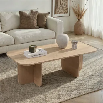 Masuta de cafea, Hanah Home, Akira, 120x41x60 cm, PAL, Maro imagine