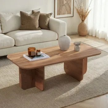 Masuta de cafea, Hanah Home, Akira, 120x41x60 cm, PAL, Maro imagine