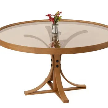 Masuta de cafea, Hanah Home, Boston, 80x47x80 cm, 100% SOLID BEECH WOOD, Maro imagine