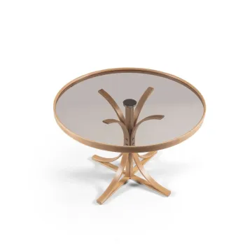 Masuta de cafea, Hanah Home, Boston, 80x47x80 cm, 100% SOLID OAK WOOD, Stejar imagine