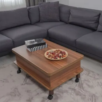 Masuta de cafea, Hanah Home, Dy Adt, 90x40x60 cm, PAL, Maro imagine