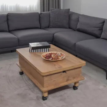 Masuta de cafea, Hanah Home, Dy Adt, 90x40x60 cm, PAL, Pin imagine