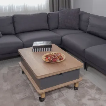 Masuta de cafea, Hanah Home, Helsinki, 90x40x60 cm, PAL, Antracit imagine