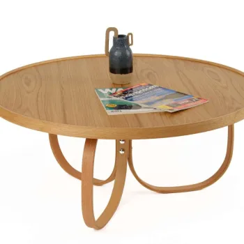 Masuta de cafea, Hanah Home, Jupiter, Lemn masiv, Stejar imagine