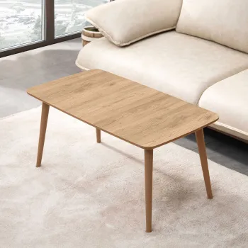 Masuta de cafea, Hanah Home, Luci, 100x45x53 cm, Stejar imagine