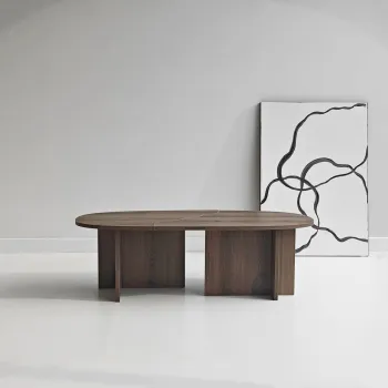 Masuta de cafea, Hanah Home, Missisipi, 120x38x60 cm, Maro imagine