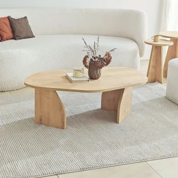 Masuta de cafea, Hanah Home, Nova, 100x35x60 cm, PAL, Maro imagine