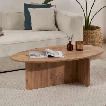 Masuta de cafea, Hanah Home, Orba, 120x40x65 cm, PAL, Maro imagine