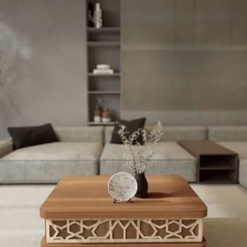 Masuta de cafea, Hanah Home, Ottowa Ada, 90x38x60 cm, PAL, Maro imagine