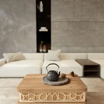 Masuta de cafea, Hanah Home, Ottowa Ada, 90x38x60 cm, PAL, Pin imagine