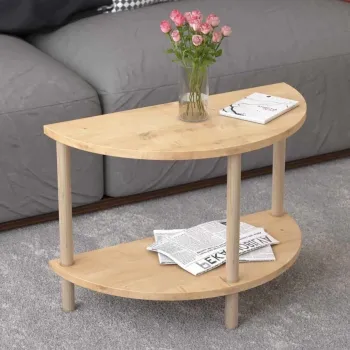 Masuta de cafea, Hanah Home, Peka-0007, 60x42x30 cm, PAL, Maro imagine