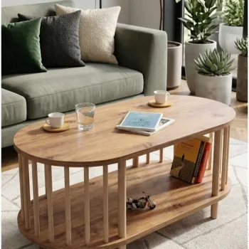 Masuta de cafea, Hanah Home, Peka-0111, 90x43x45 cm, PAL, Pin imagine
