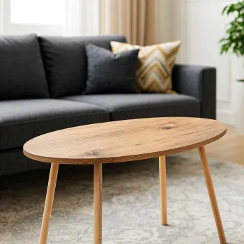 Masuta de cafea, Hanah Home, Peka-126, 90x60x50 cm, PAL, Pin imagine