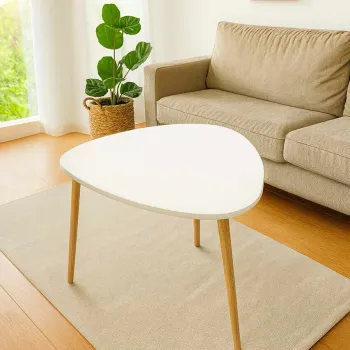 Masuta de cafea, Hanah Home, Peka-165, 90x52x50 cm, PAL, Alb imagine